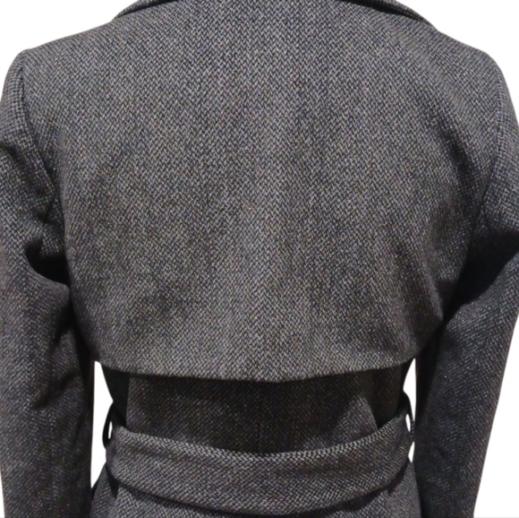 Lucky Brand Wool Blend Belted Trench Coat - Picture 5 of 12